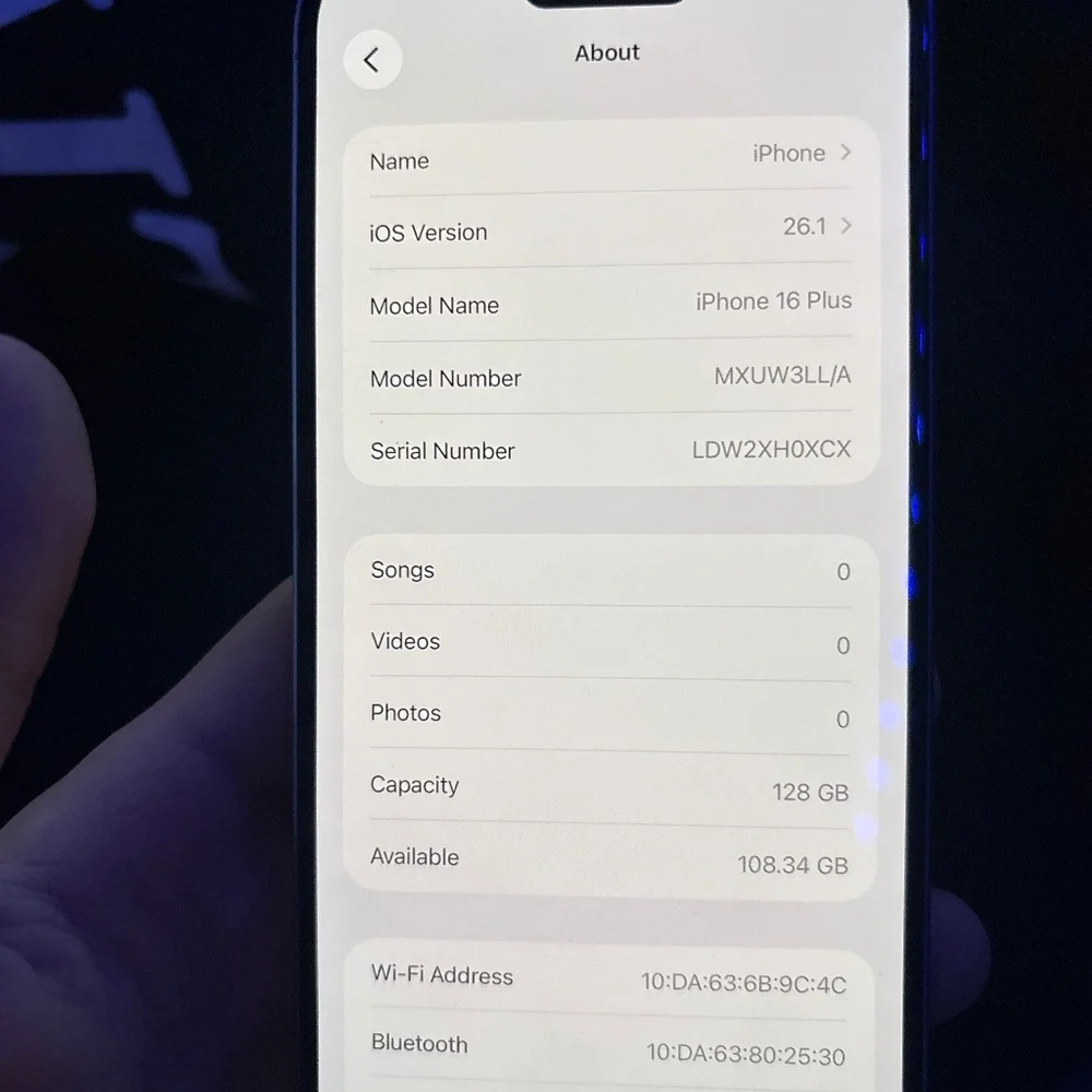 iPhone 16 Plus 128GB Ultramarine LOCKED TO CRICKET